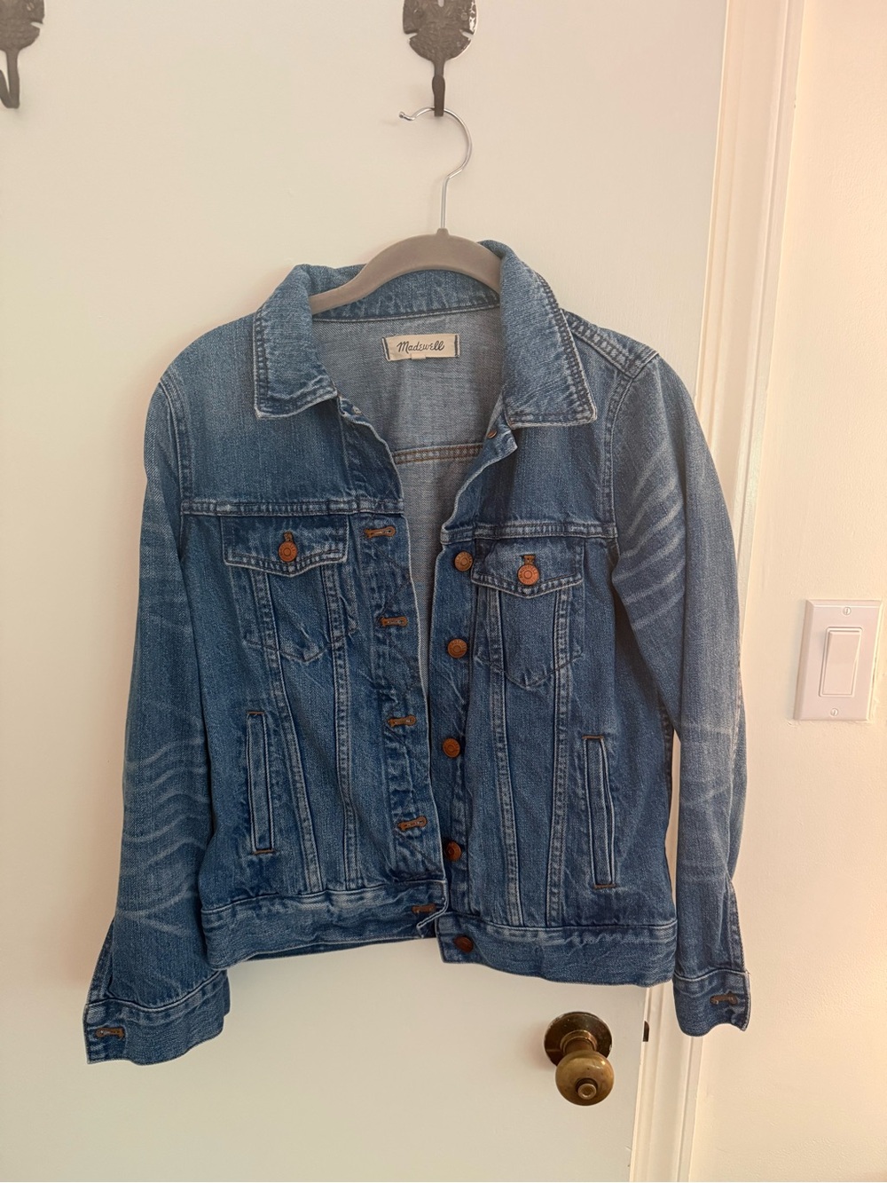 Madewell Medium Blue Washed Denim Jacket